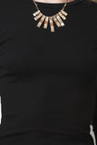 Ribbed Knit Long Sleeve Midi Dress