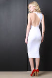 Asymmetrical Racerback Midi Dress