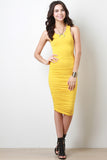 Racerback Ruched Midi Dress