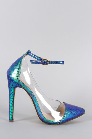 Liliana Holographic Mermaid Lucite Pump