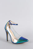 Liliana Holographic Mermaid Lucite Pump