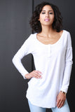 Melange Henley Top