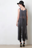 Suede Falling Fringe Maxi Top