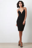 Sweetheart Twisted Back Bodycon Dress