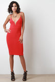 Sweetheart Twisted Back Bodycon Dress