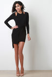 Twisted Surplice Dress