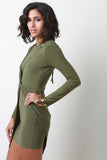 Twisted Surplice Dress