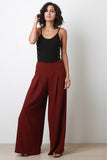 Inverted Pleat Wide Leg Pants