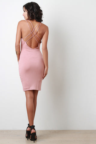 Strappy Bodycon Tank Midi Dress