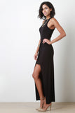 Goddess Knotted Drape Maxi Dress