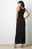 Goddess Knotted Drape Maxi Dress