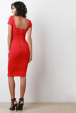 Sweetheart Bodycon Midi Dress