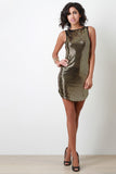 Metallic Tile Tank Dress