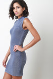 Sleeveless Sweater Bodycon Dress