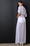 Plus Size Semi-Sheer Maxi Cover Up