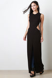 Sleeveless Split Drape Maxi Top