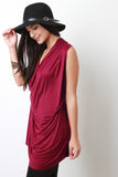 Drape Asymmetrical Racer Back Top