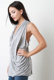 Drape Asymmetrical Racer Back Top