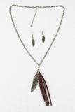 Feather Weight Tassel Pendant Necklace