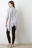 Cowl Neck Long Sleeve Handkerchief Top