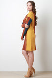 Color Block Sweater Dress