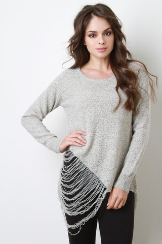 Distress Snag Sweater