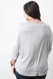 Dropped Shoulder Long Sleeve Top