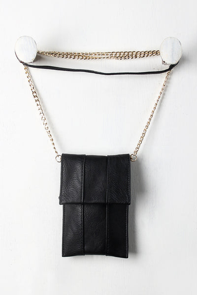 Paneled Mini Shoulder Bag