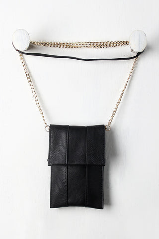 Paneled Mini Shoulder Bag