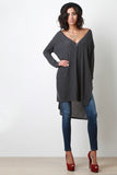 Longline Button-up Cardigan Top