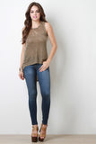 Mineral Wash Sleeveless Top