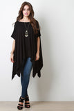 Short Sleeve Poncho Top