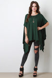 Short Sleeve Poncho Top