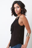 Knit Fringe Sleeveless Cami Top