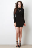 Long Sleeve Round Hem Dress