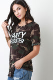 Party Recruiter Camouflage Top