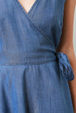 Chambray Wrap Dress