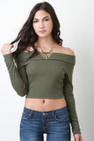 Off The Shoulder Crop Top