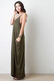 Sleeveless Maxi Dress With Pockets