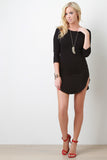 Quarter Sleeve T-Shirt Mini Dress