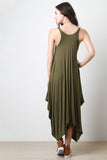 Sleeveless Drape Maxi Dress