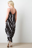 Streak Print Sleeveless Harem Jumpsuit