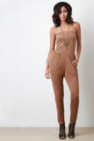 Tube Vegan Suede Jumpsuit