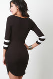 Double Arm Striped Dress