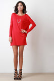 Boxy Long Sleeve Mini Dress