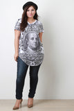 Ben Franklin Round Hem Graphic Tee