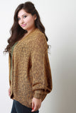 Relaxed Fit Slub Knit Cardigan