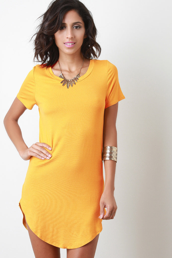 Open Back T-shirt Dress The Shoe and Scarf Open Back T-shirt Dress The Shoe and Scarf