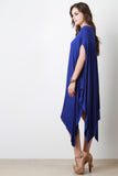 Oversize Poncho Handkerchief Dress