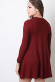 Long Sleeve Thermal Swing Dress